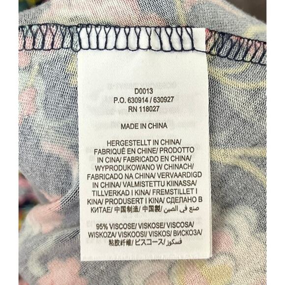 Boden Evelyn Floral Jersey Midi Long Sleeve Dress sz 4R Boho Whimsy Cottage - Picture 12 of 13